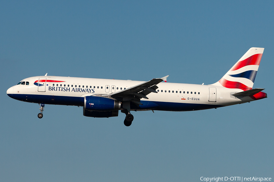 British Airways Airbus A320-232 (G-EUUA) | Photo 389396