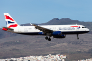 British Airways Airbus A320-232 (G-EUUB) at  Gran Canaria, Spain