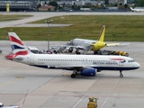 British Airways Airbus A320-232 (G-EUUC) at  Stuttgart, Germany