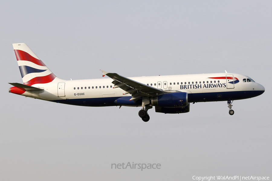 British Airways Airbus A320-232 (G-EUUC) | Photo 522896