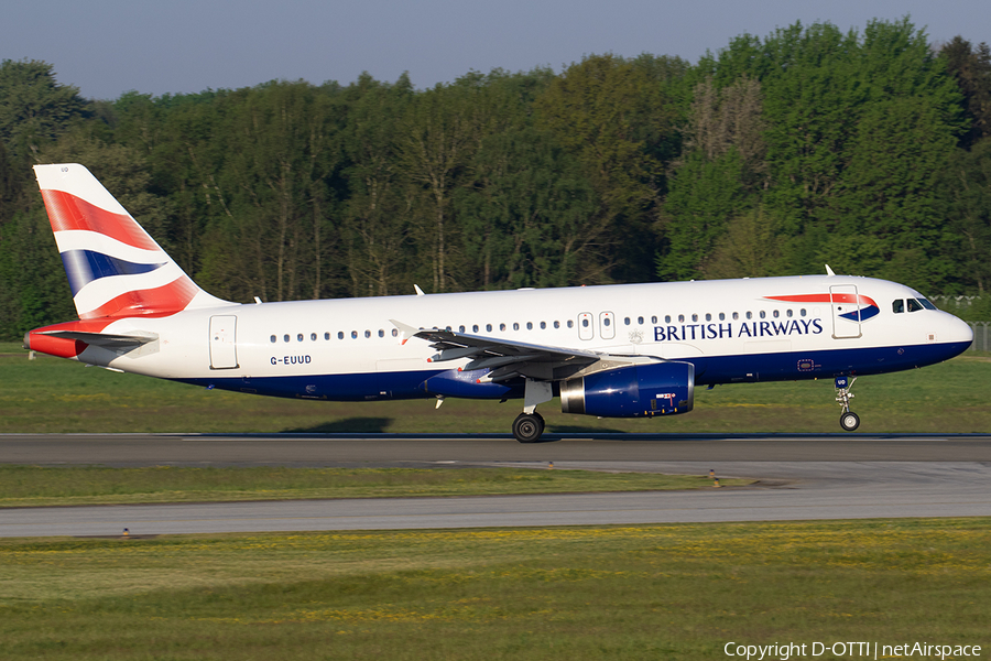 British Airways Airbus A320-232 (G-EUUD) | Photo 569185