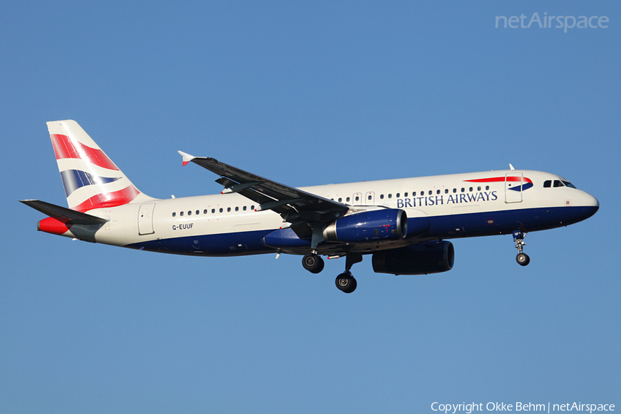British Airways Airbus A320-232 (G-EUUF) | Photo 36581