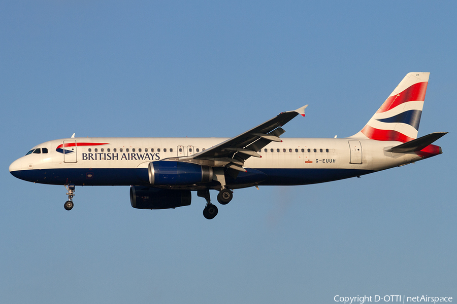 British Airways Airbus A320-232 (G-EUUH) | Photo 191794