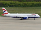 British Airways Airbus A320-232 (G-EUUI) at  Cologne/Bonn, Germany