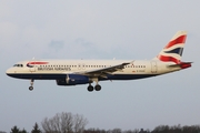 British Airways Airbus A320-232 (G-EUUL) at  Hamburg - Fuhlsbuettel (Helmut Schmidt), Germany