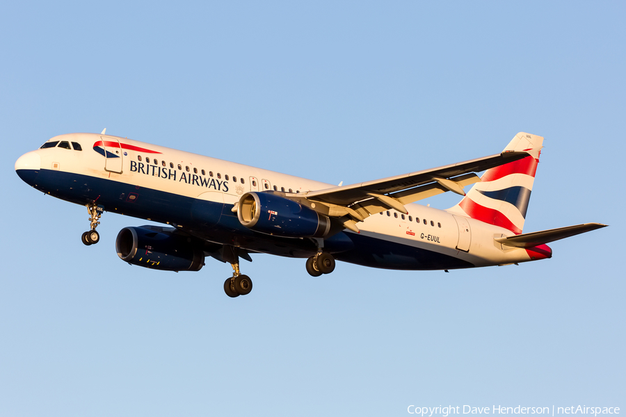 British Airways Airbus A320-232 (G-EUUL) | Photo 369013