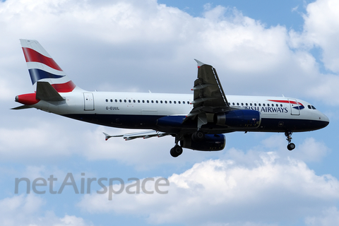 British Airways Airbus A320-232 (G-EUUL) at  London - Heathrow, United Kingdom