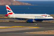 British Airways Airbus A320-232 (G-EUUL) at  Gran Canaria, Spain