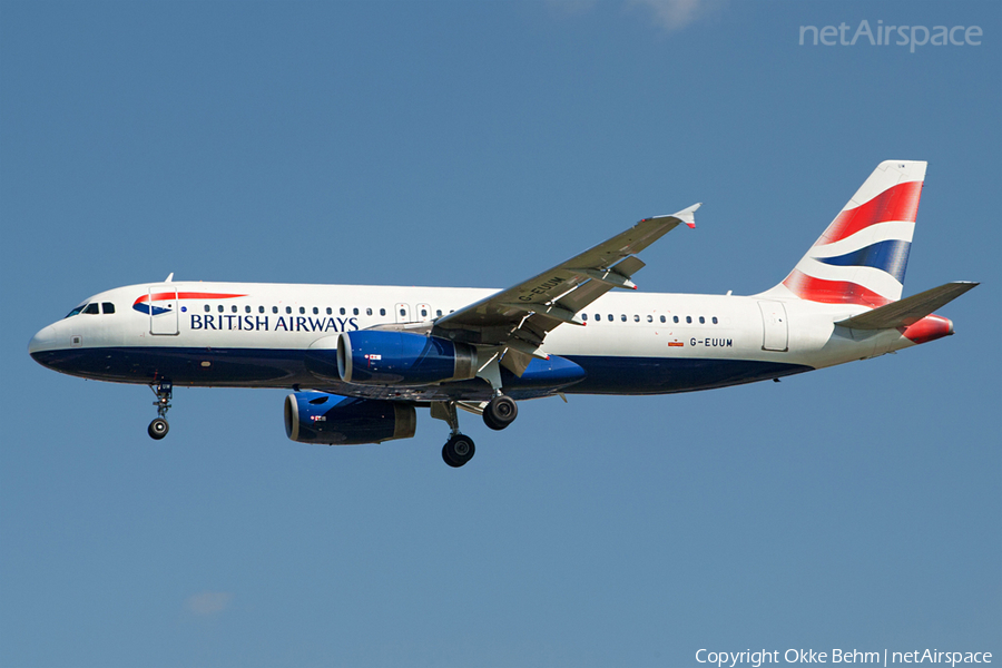 British Airways Airbus A320-232 (G-EUUM) | Photo 41776