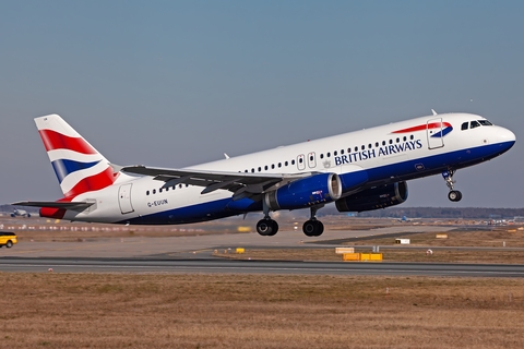 British Airways Airbus A320-232 (G-EUUN) at  Frankfurt am Main, Germany