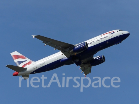 British Airways Airbus A320-232 (G-EUUO) at  Dusseldorf - International, Germany