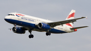 British Airways Airbus A320-232 (G-EUUP) at  Berlin Brandenburg, Germany