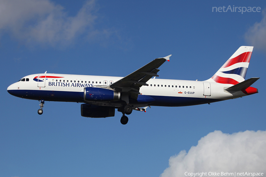British Airways Airbus A320-232 (G-EUUP) | Photo 57702