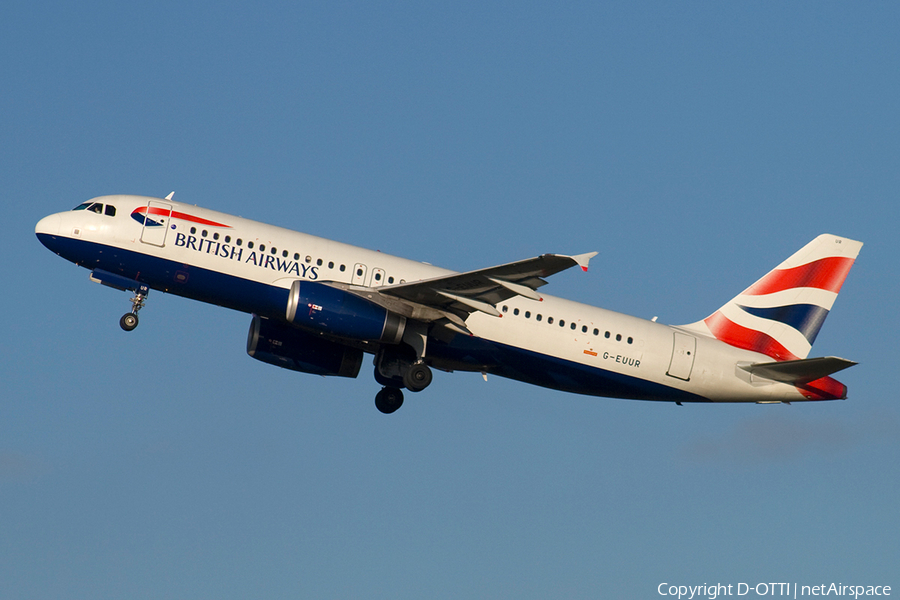 British Airways Airbus A320-232 (G-EUUR) | Photo 271447