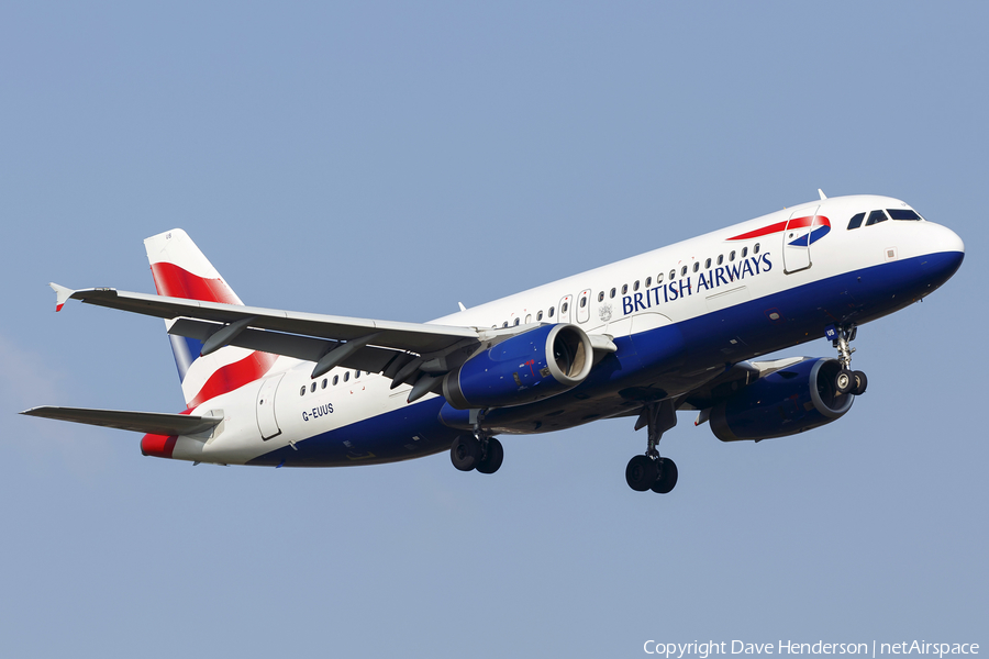 British Airways Airbus A320-232 (G-EUUS) | Photo 128381