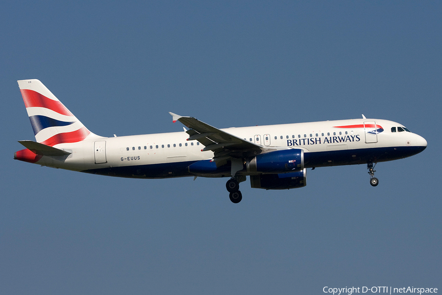 British Airways Airbus A320-232 (G-EUUS) | Photo 269218