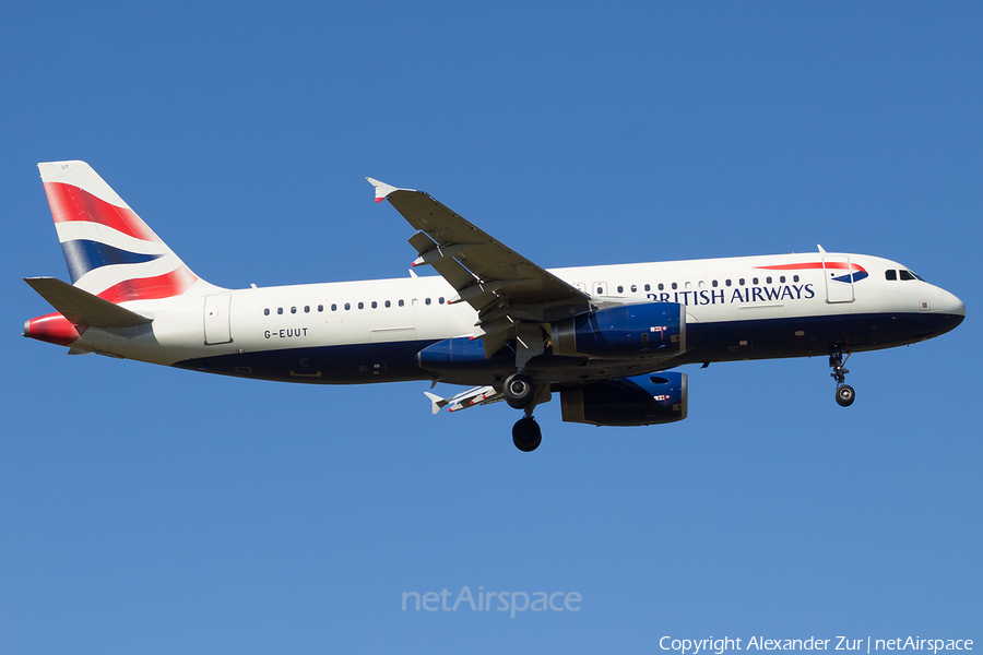 British Airways Airbus A320-232 (G-EUUT) | Photo 393386