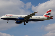 British Airways Airbus A320-232 (G-EUUT) at  London - Heathrow, United Kingdom