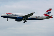 British Airways Airbus A320-232 (G-EUUU) at  Dusseldorf - International, Germany