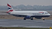 British Airways Airbus A320-232 (G-EUUV) at  Dusseldorf - International, Germany