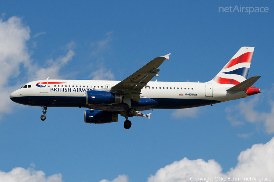 British Airways Airbus A320-232 (G-EUUW) | Photo 41781