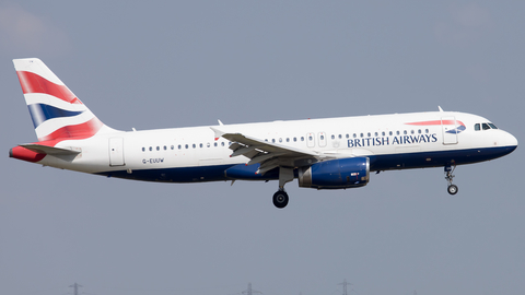 British Airways Airbus A320-232 (G-EUUW) at  London - Heathrow, United Kingdom