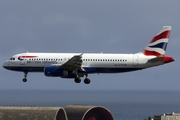 British Airways Airbus A320-232 (G-EUUW) at  Gran Canaria, Spain