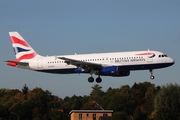 British Airways Airbus A320-232 (G-EUUX) at  Hamburg - Fuhlsbuettel (Helmut Schmidt), Germany