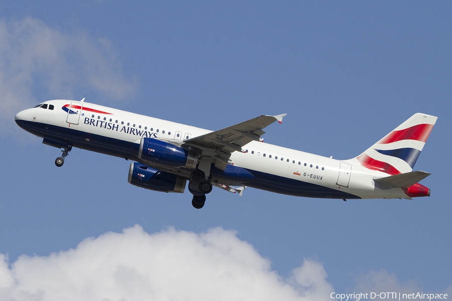 British Airways Airbus A320-232 (G-EUUX) | Photo 380760