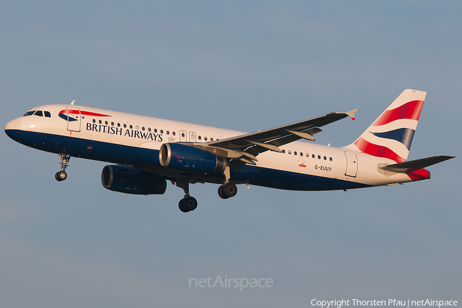 British Airways Airbus A320-232 (G-EUUY) | Photo 61386