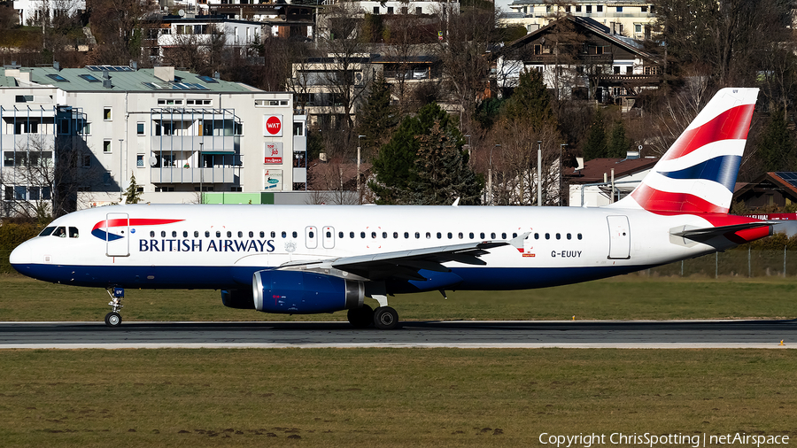 British Airways Airbus A320-232 (G-EUUY) | Photo 283749