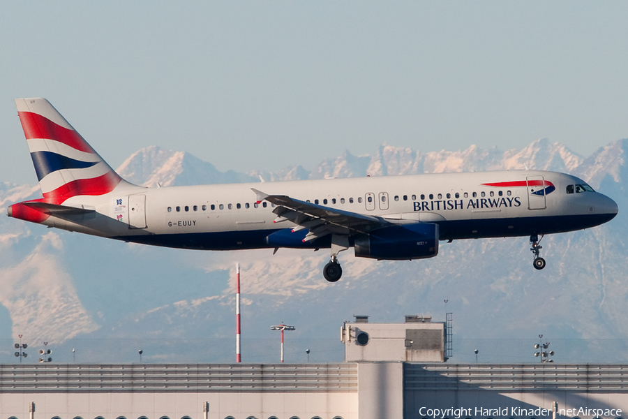 British Airways Airbus A320-232 (G-EUUY) | Photo 337853