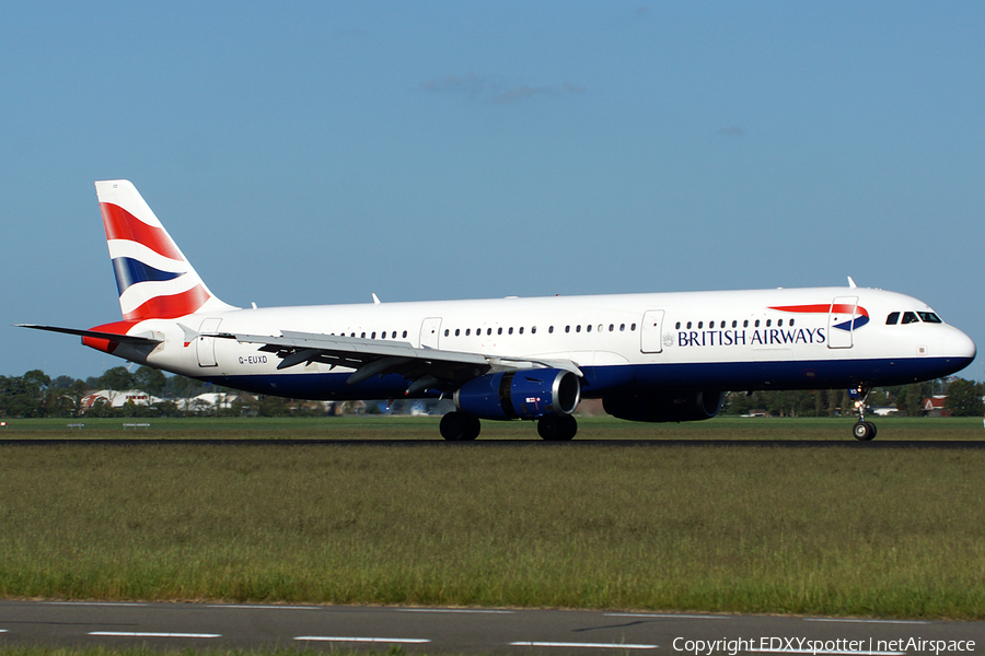 British Airways Airbus A321-231 (G-EUXD) | Photo 291535