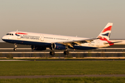 British Airways Airbus A321-231 (G-EUXD) at  Amsterdam - Schiphol, Netherlands