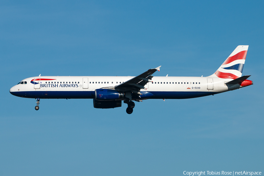 British Airways Airbus A321-231 (G-EUXD) | Photo 301013