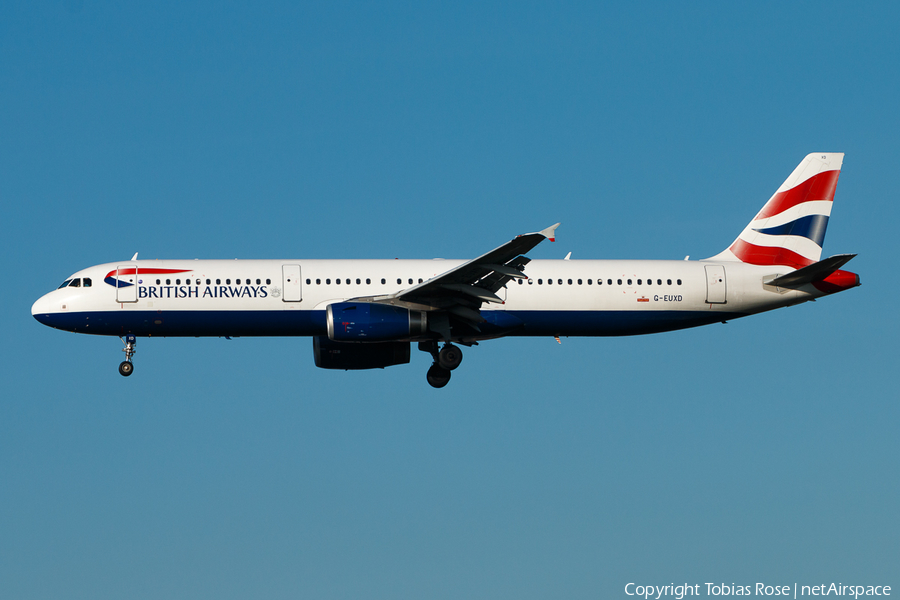 British Airways Airbus A321-231 (G-EUXD) | Photo 301855