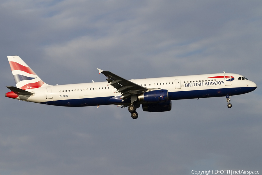 British Airways Airbus A321-231 (G-EUXD) | Photo 471620