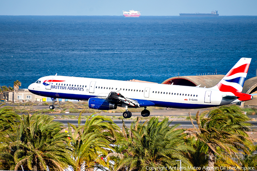 British Airways Airbus A321-231 (G-EUXD) | Photo 622971