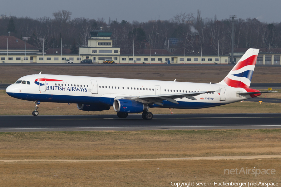 British Airways Airbus A321-231 (G-EUXD) | Photo 222131