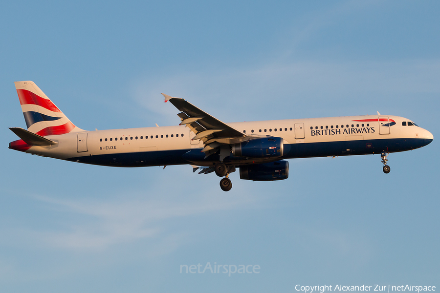 British Airways Airbus A321-231 (G-EUXE) | Photo 345383