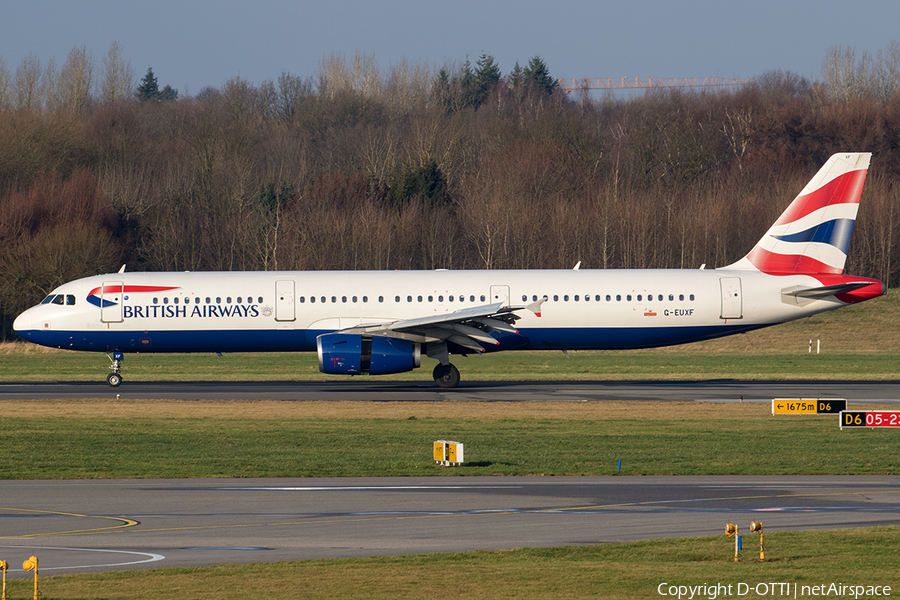 British Airways Airbus A321-231 (G-EUXF) | Photo 206284