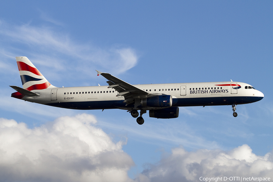 British Airways Airbus A321-231 (G-EUXF) | Photo 300845