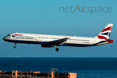 British Airways Airbus A321-231 (G-EUXH) at  Gran Canaria, Spain