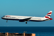 British Airways Airbus A321-231 (G-EUXH) at  Gran Canaria, Spain