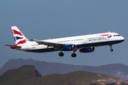 British Airways Airbus A321-231 (G-EUXH) at  Gran Canaria, Spain