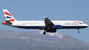 British Airways Airbus A321-231 (G-EUXH) at  Tenerife Sur - Reina Sofia, Spain