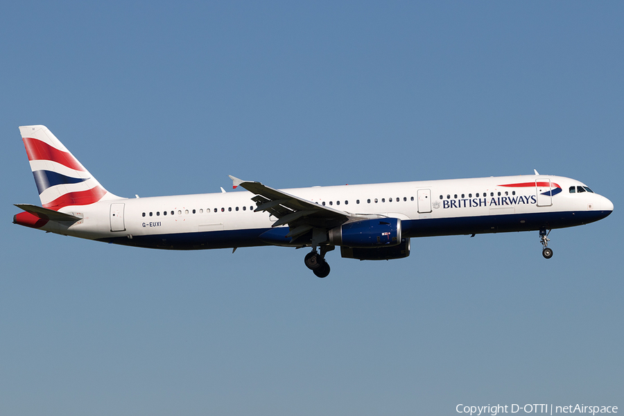British Airways Airbus A321-231 (G-EUXI) | Photo 609674