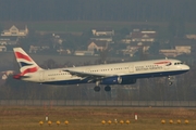 British Airways Airbus A321-231 (G-EUXI) at  Zurich - Kloten, Switzerland