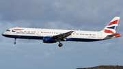British Airways Airbus A321-231 (G-EUXJ) at  Gran Canaria, Spain