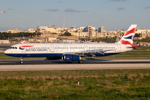 British Airways Airbus A321-231 (G-EUXJ) at  Luqa - Malta International, Malta